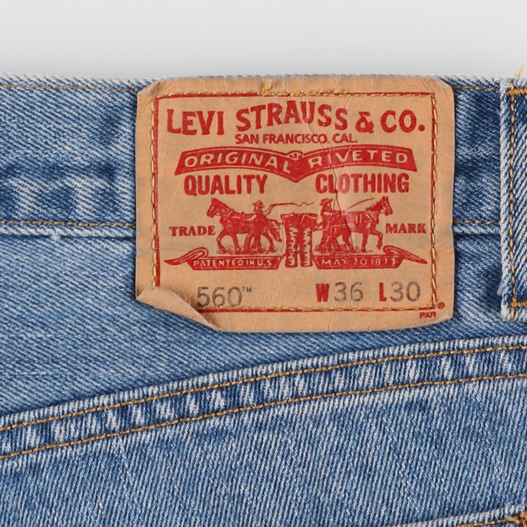 00'S Levi's 560 COMFORT FIT tapered denim pants for men, size w37, vintage / eaa466359