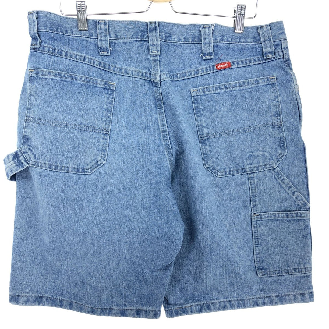 Wrangler Denim Painter Shorts, Shorts, Men's, W35 cotton blue type Vintage Second Hand