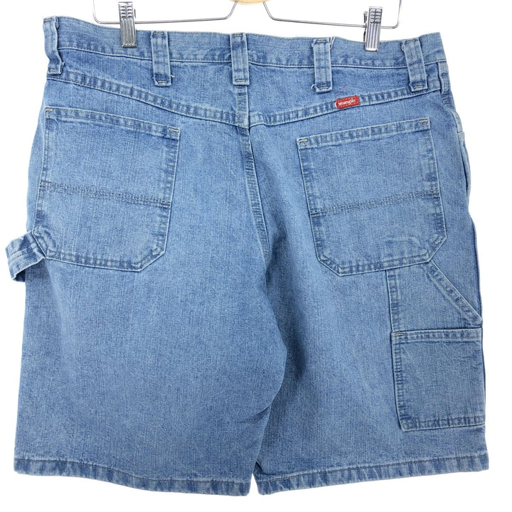 Wrangler Denim Painter Shorts, Shorts, Men's, W35 cotton blue type Vintage Second Hand