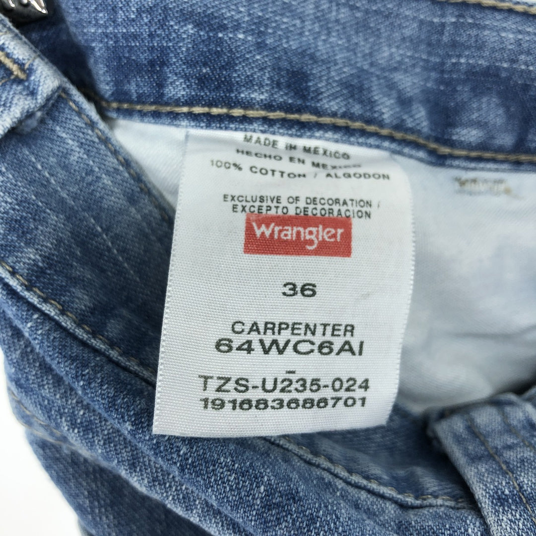 Wrangler Denim Painter Shorts, Shorts, Men's, W35 cotton blue type Vintage Second Hand