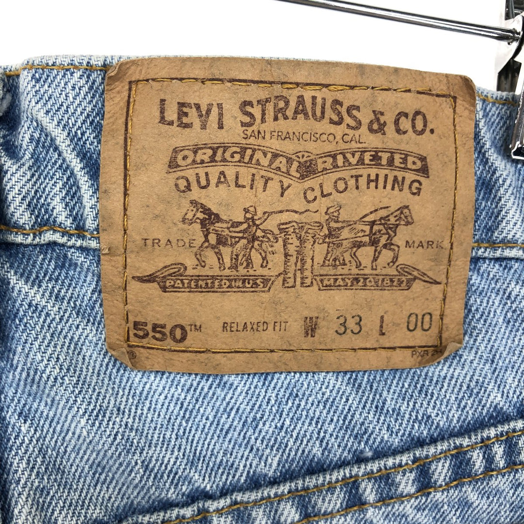 90'S Levi's 550 Relaxed Fit Denim Shorts, Half Pants, Men's, W29, Vintage / eaa466368