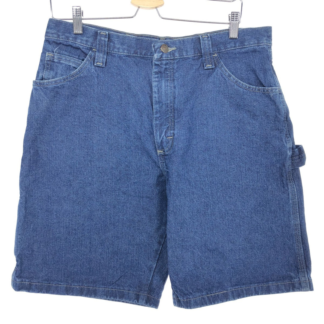 Wrangler Denim Painter Shorts, Men's W32 cotton blue type Vintage Second Hand