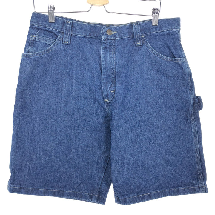 Wrangler Denim Painter Shorts, Men's W32 cotton blue type Vintage Second Hand