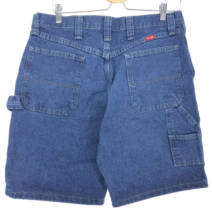 Wrangler Denim Painter Shorts, Men's W32 cotton blue type Vintage Second Hand