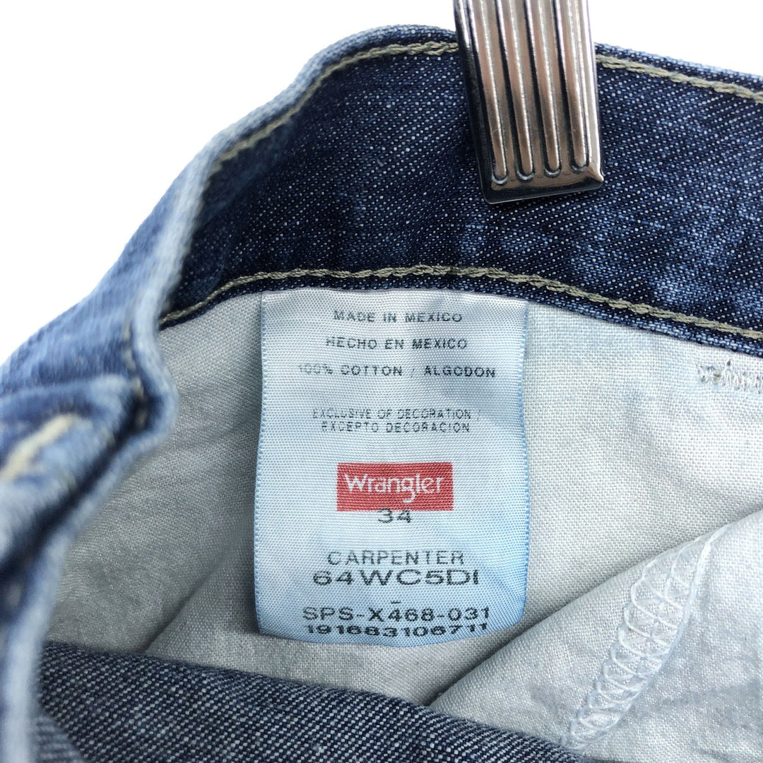 Wrangler Denim Painter Shorts, Men's W32 cotton blue type Vintage Second Hand