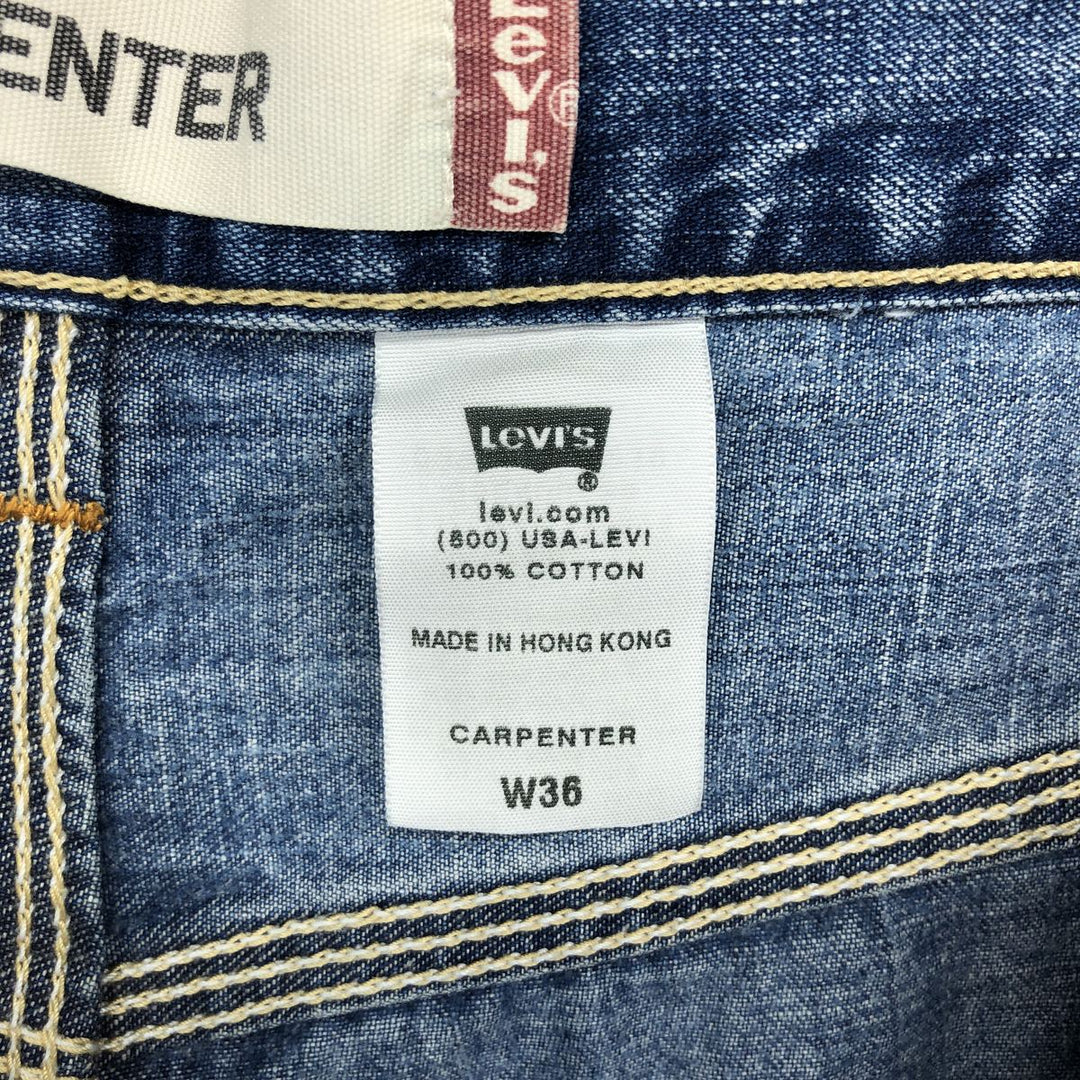 Levi's CARPENTER denim painter shorts short pants men's w37 cotton blue type Vintage Second Hand