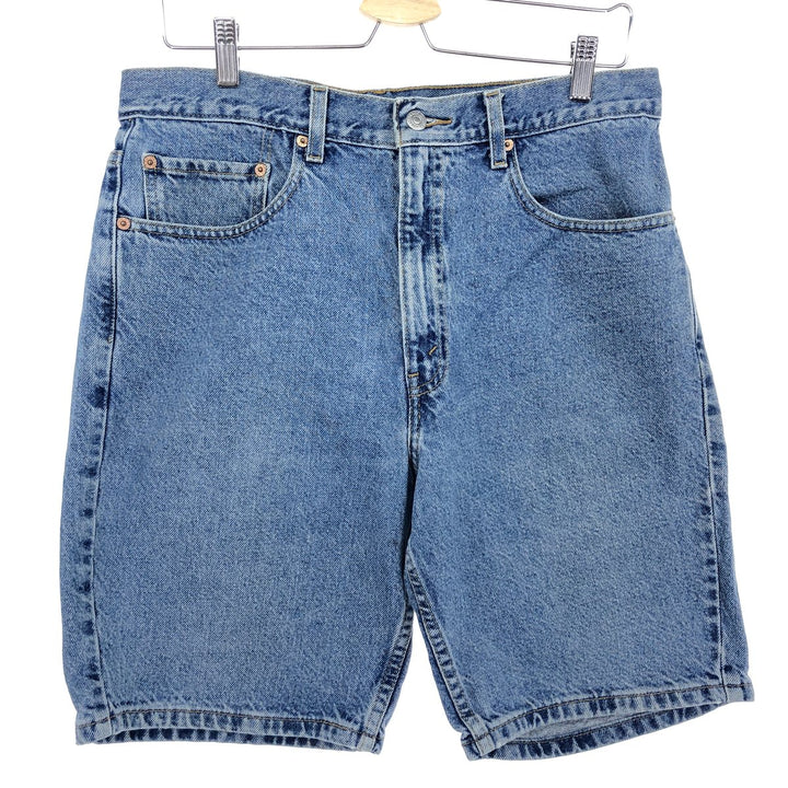 00'S Levi's 505 REGULAR FIT denim shorts, short pants, men's w32, vintage cotton blue type Vintage Second Hand