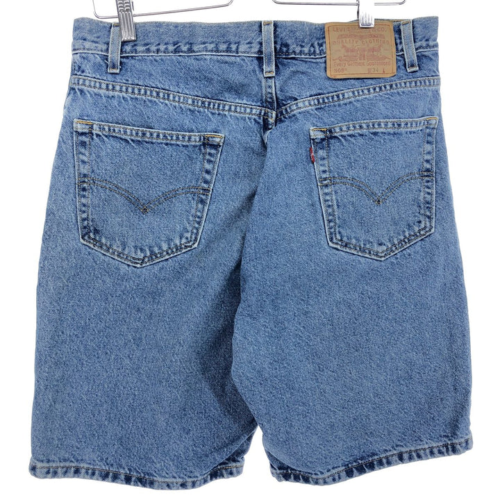 00'S Levi's 505 REGULAR FIT denim shorts, short pants, men's w32, vintage cotton blue type Vintage Second Hand