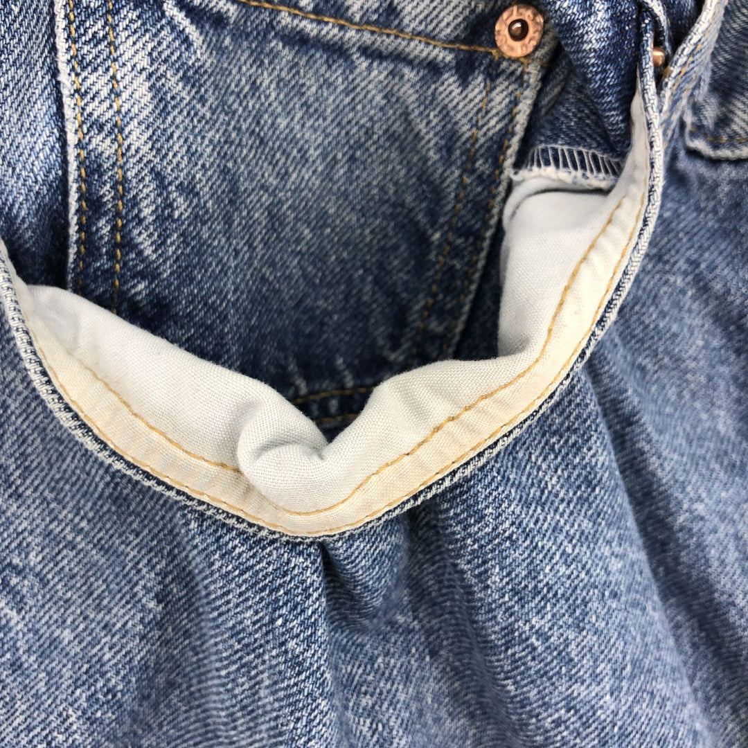 00'S Levi's 505 REGULAR FIT denim shorts, short pants, men's w32, vintage cotton blue type Vintage Second Hand