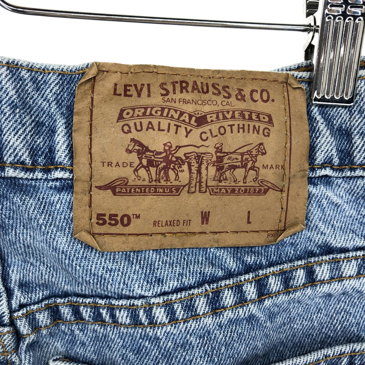 90'S Levi's 550 Relaxed Fit Denim Shorts, Made in USA, Men's, W30, Vintage / eaa466383