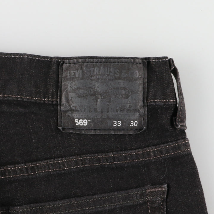 Levi's 569 Black Denim Straight Denim Pants Men's W36 / eaa466386