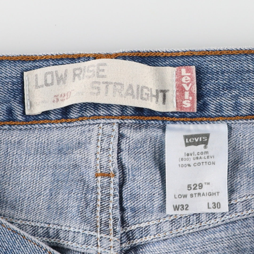 00'S Levi's 529 LOW RISE STRAIGHT straight denim pants made in USA, men's size w34 / eaa466388