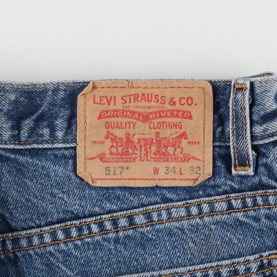 00'S Levi's 517 BOOT CUT Bootcut Denim Pants Men's W33 equivalent / eaa466392