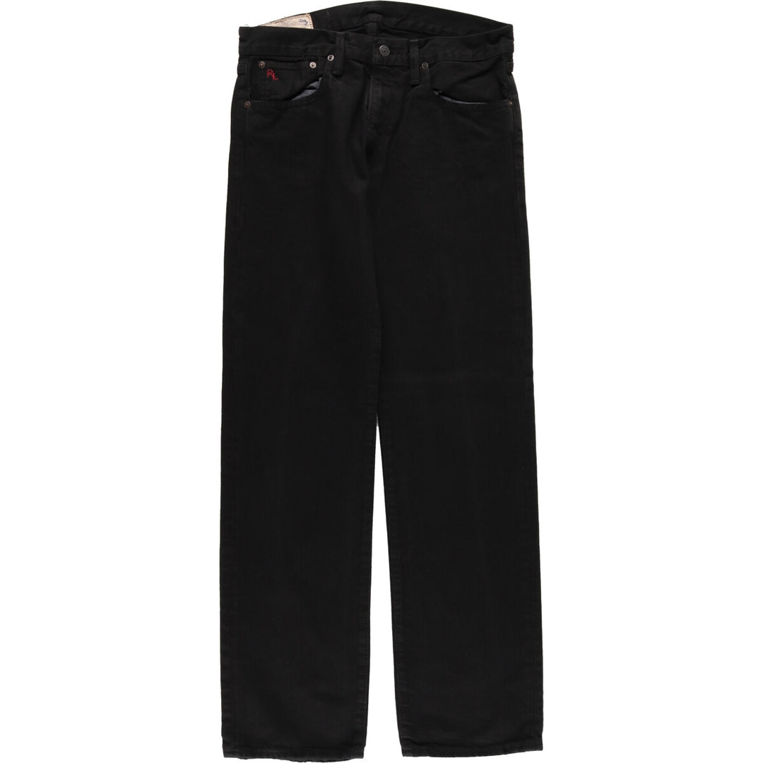 Ralph Lauren POLO RALPH LAUREN Black denim straight denim pants for men, W34 equivalent / eaa466398