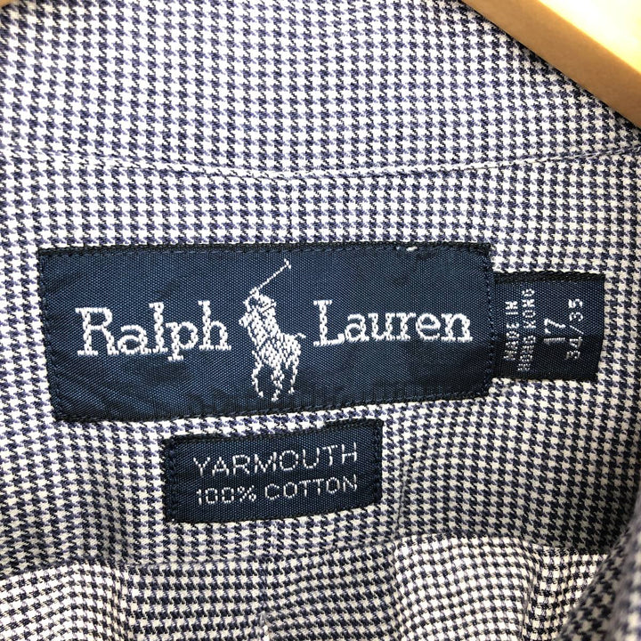 Ralph Lauren Ralph Lauren YARMOUTH Houndstooth Pattern Long Sleeve Button Down Shirt Men's XL /eaa466401