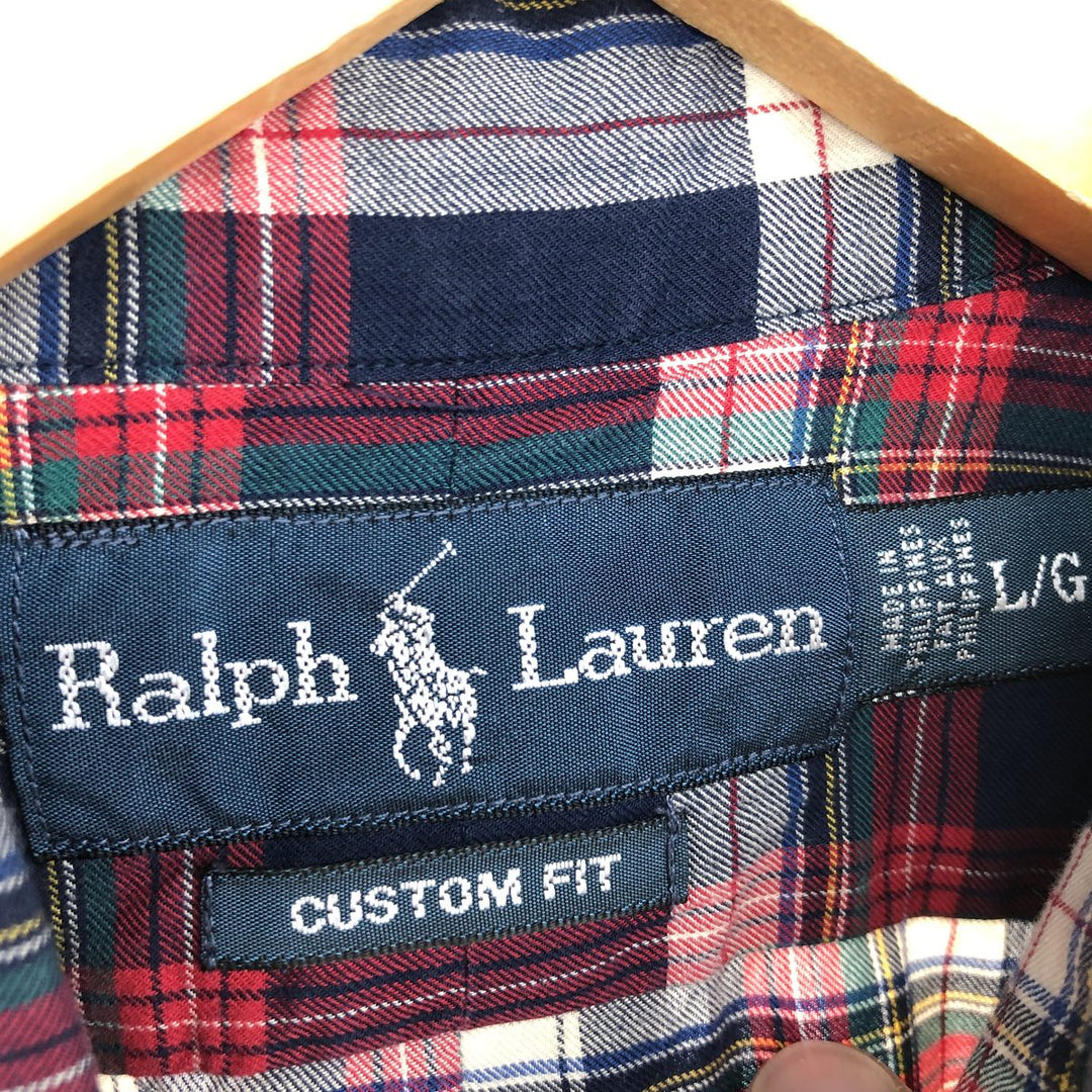 Ralph Lauren Ralph Lauren CUSTOM FIT long sleeve button down check shirt men's L /eaa466402