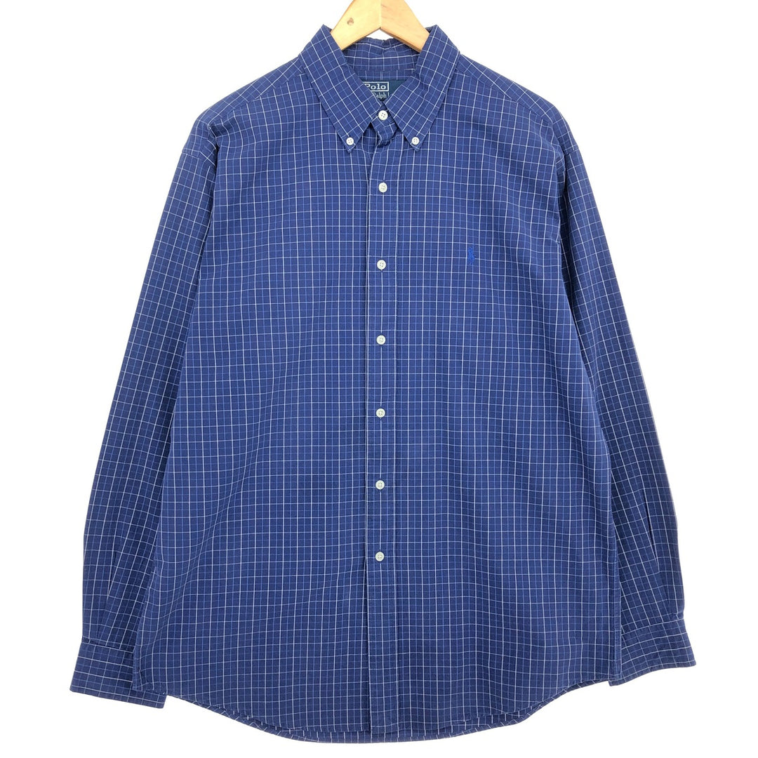 Ralph Lauren Polo by Ralph Lauren CUSTOM FIT long sleeve button down check shirt men's L /eaa466406