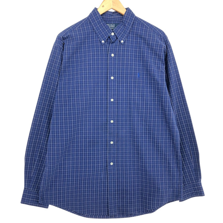 Ralph Lauren Polo by Ralph Lauren CUSTOM FIT long sleeve button down check shirt men's L /eaa466406