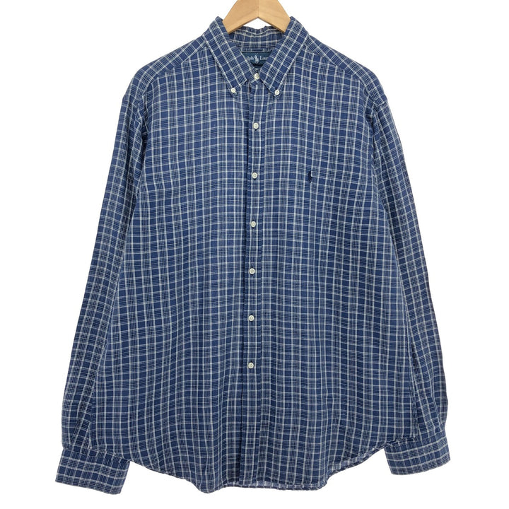 Ralph Lauren Classic Fit Long Sleeve Button Down Check Shirt Men's XL /eaa466407