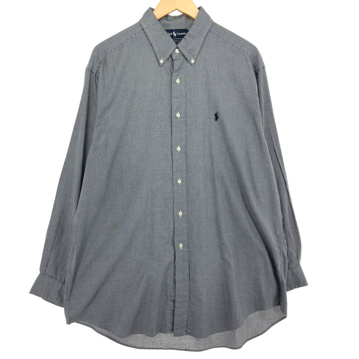 Ralph Lauren YARMOUTH Houndstooth Pattern Long Sleeve Button Down Shirt Men's XL /eaa466408