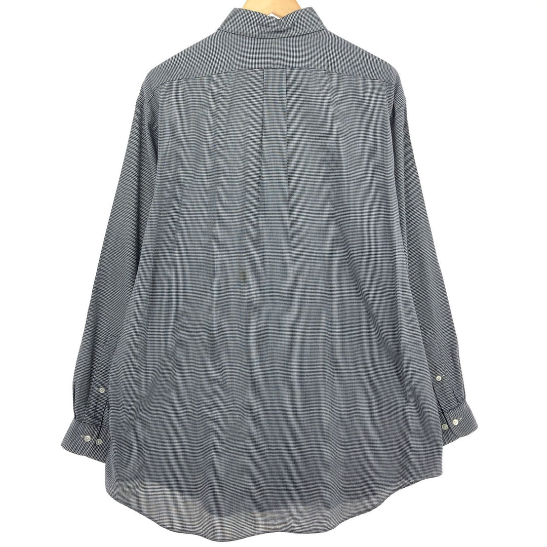 Ralph Lauren YARMOUTH Houndstooth Pattern Long Sleeve Button Down Shirt Men's XL /eaa466408