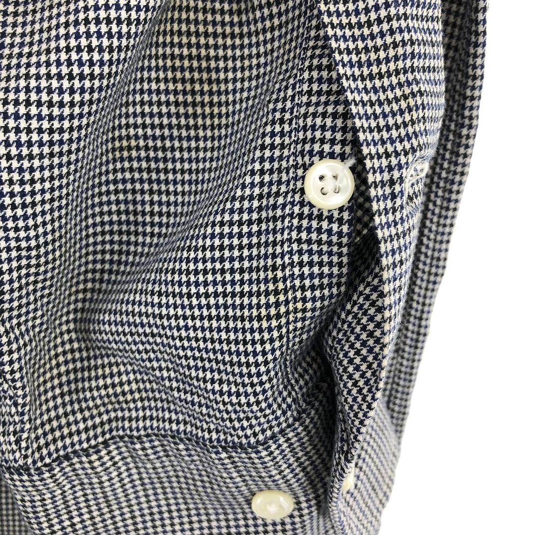Ralph Lauren YARMOUTH Houndstooth Pattern Long Sleeve Button Down Shirt Men's XL /eaa466408