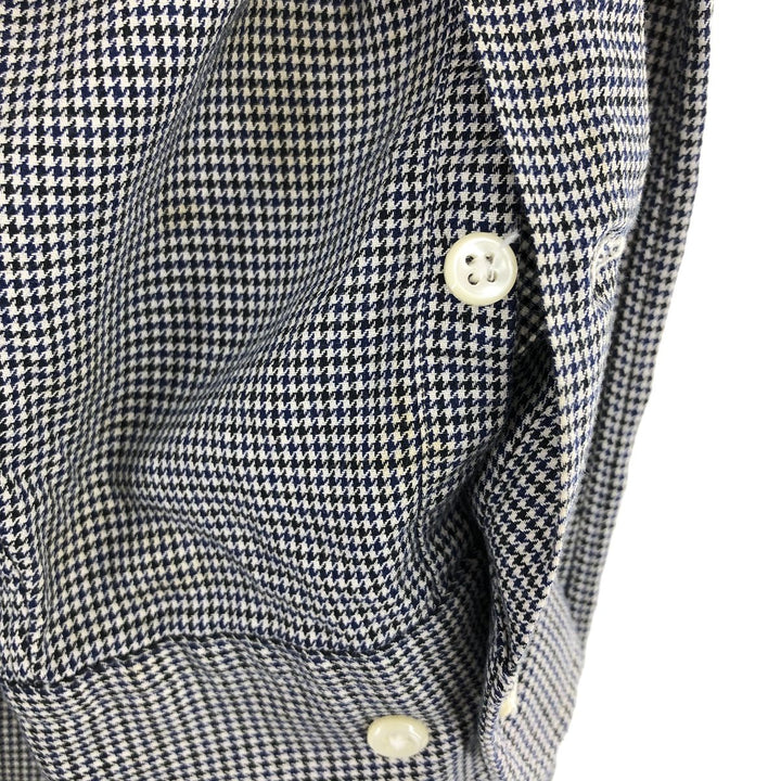 Ralph Lauren YARMOUTH Houndstooth Pattern Long Sleeve Button Down Shirt Men's XL /eaa466408