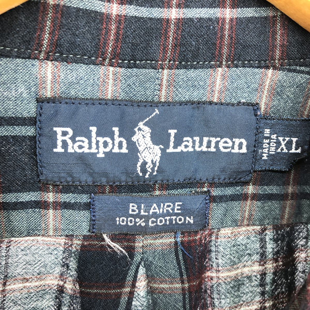 Ralph Lauren Ralph Lauren BLAIRE Long Sleeve Button Down Check Shirt Men's XL /eaa466409