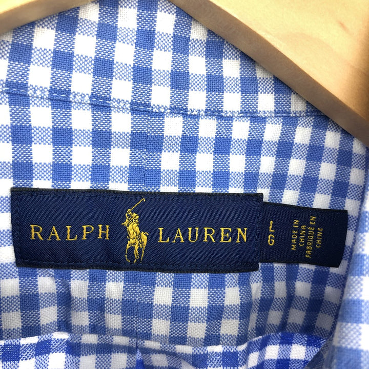 Ralph Lauren RALPH LAUREN Gingham Check Long Sleeve Button Down Check Shirt Men's L /eaa466410