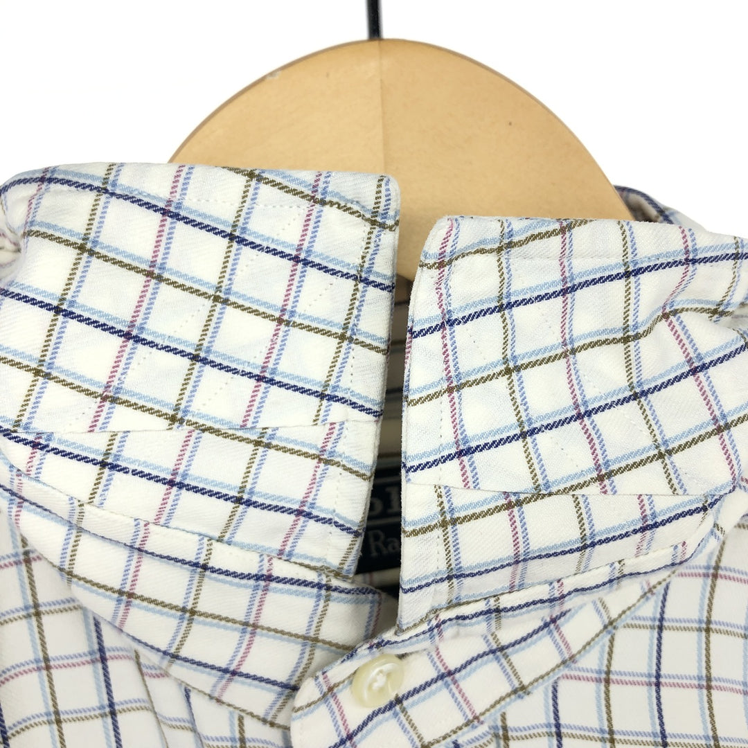 Ralph Lauren Ralph Lauren REGENT CLASSIC FIT wide collar long sleeve cotton check shirt men's L /eaa466412