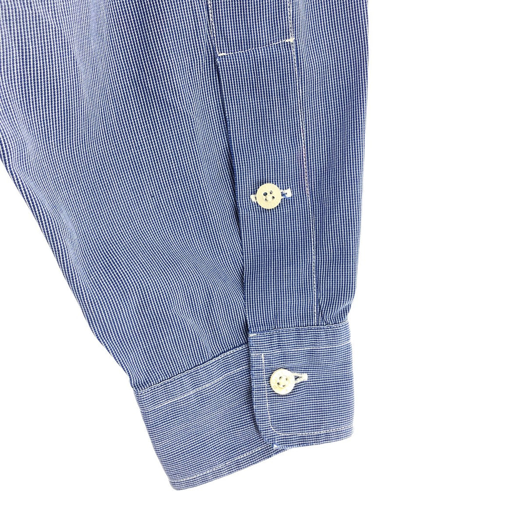 Ralph Lauren POLO GOLF Davis long sleeve cotton striped shirt, men's L /eaa466417