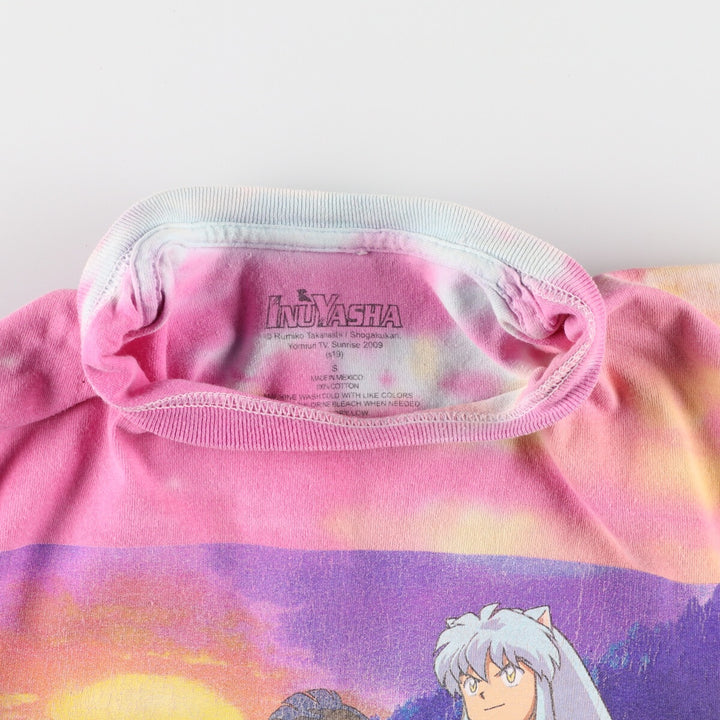 INUYASHA Inuyasha Tie-dye Pattern Character Print T-shirt Men's S size /eaa466442