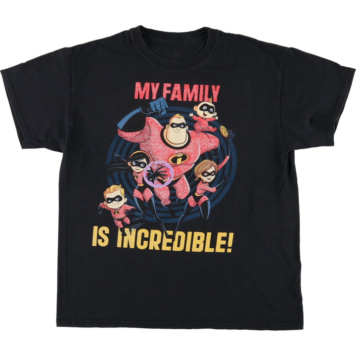 DISNEY INCREDIBLES2 Incredibles character print T-shirt, men's size L /eaa466452