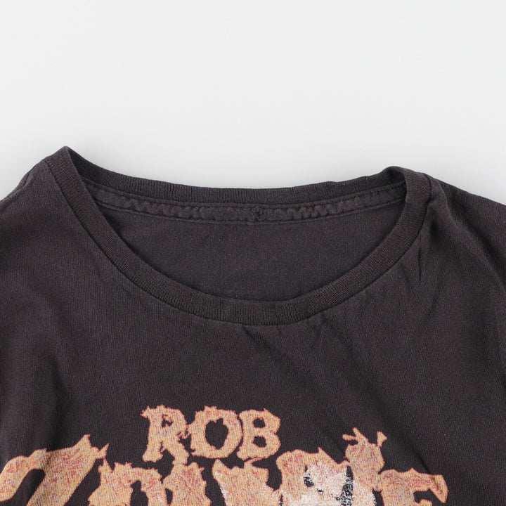 ROB ZOMBIE Rob Zombie Band T-shirt Band T Men's L size cotton black type Vintage Second Hand
