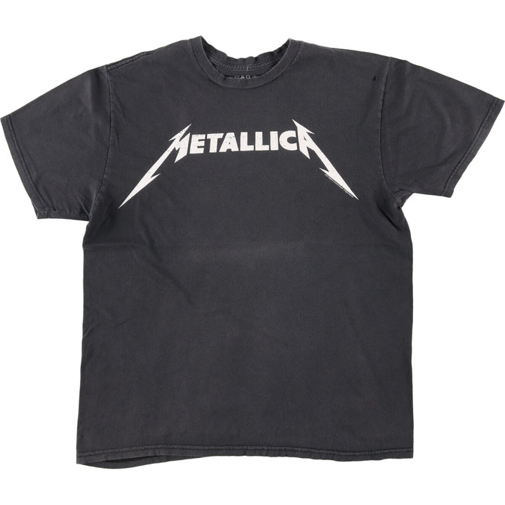 MERCH TRAFFIC METALLICA Metallica Band T-shirt Band T Men's L size cotton black type Vintage Second Hand