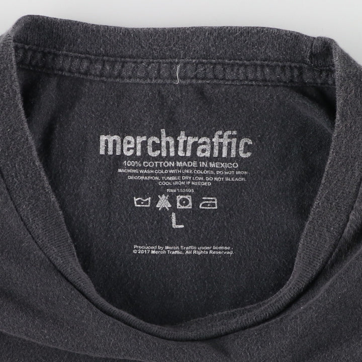 MERCH TRAFFIC METALLICA Metallica Band T-shirt Band T Men's L size cotton black type Vintage Second Hand