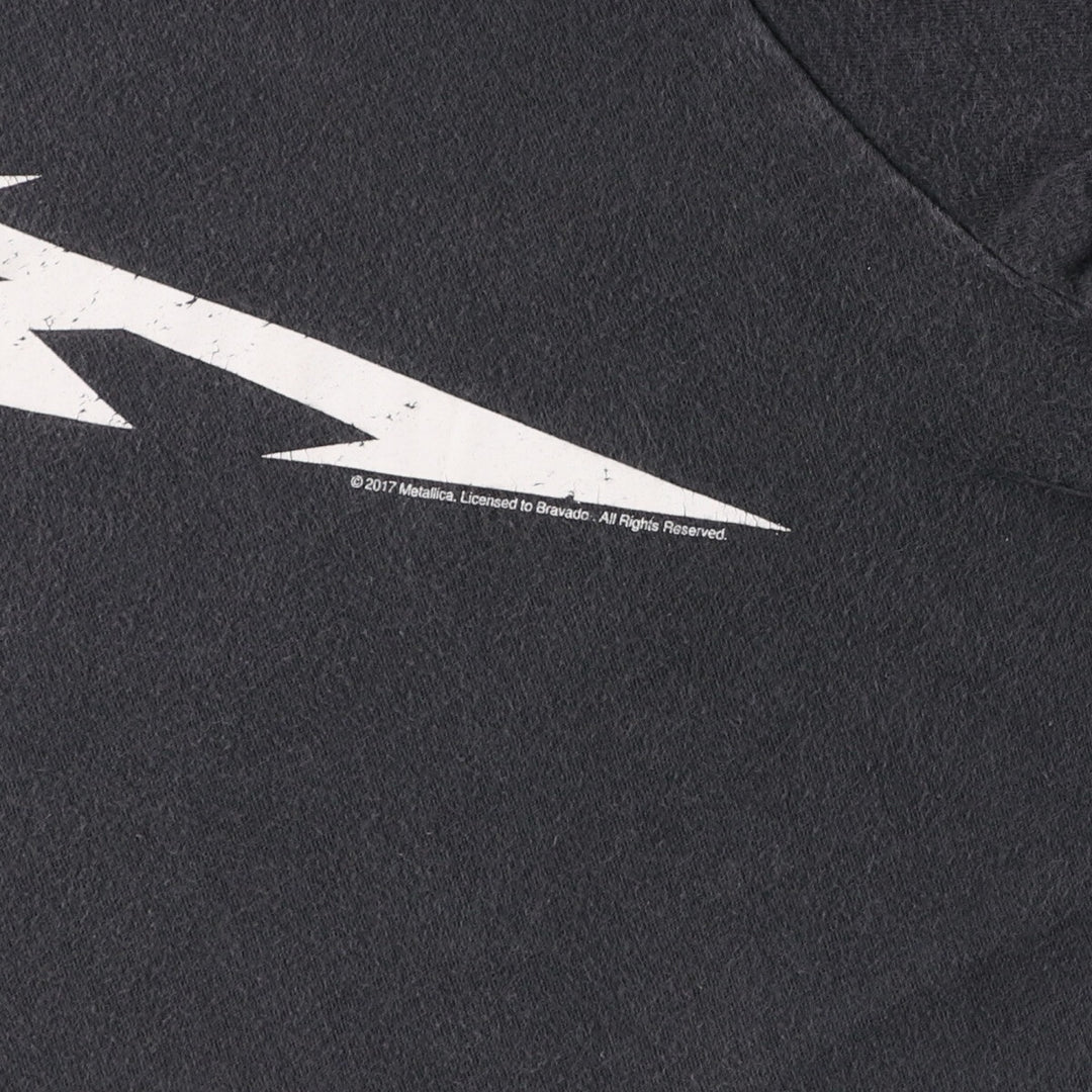 MERCH TRAFFIC METALLICA Metallica Band T-shirt Band T Men's L size cotton black type Vintage Second Hand