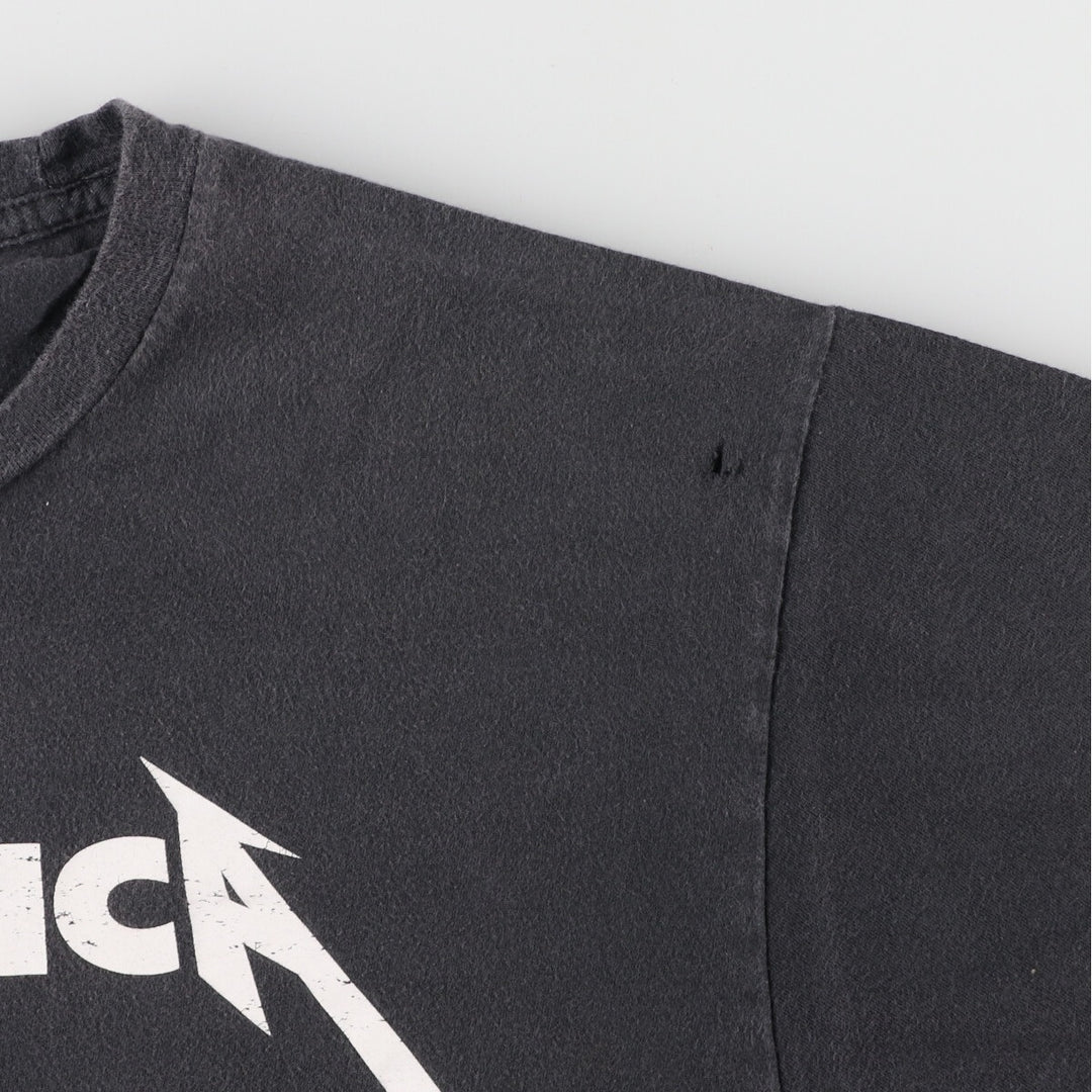 MERCH TRAFFIC METALLICA Metallica Band T-shirt Band T Men's L size cotton black type Vintage Second Hand
