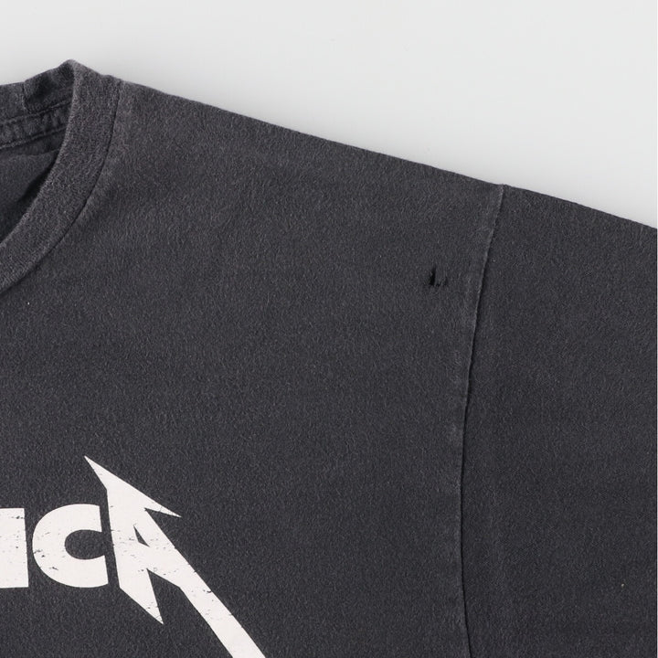 MERCH TRAFFIC METALLICA Metallica Band T-shirt Band T Men's L size cotton black type Vintage Second Hand