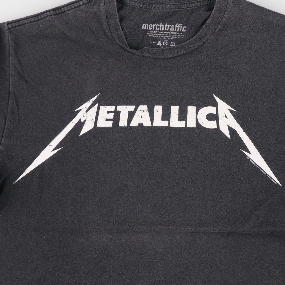 MERCH TRAFFIC METALLICA Metallica Band T-shirt Band T Men's L size cotton black type Vintage Second Hand