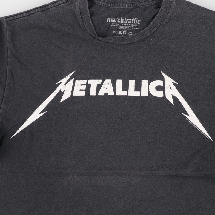 MERCH TRAFFIC METALLICA Metallica Band T-shirt Band T Men's L size cotton black type Vintage Second Hand