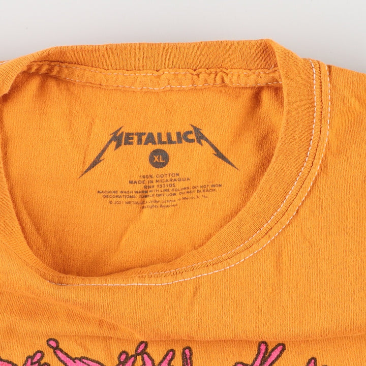 METALLICA Metallica Tie-dye Pattern Band T-shirt Band T Men's XL size /eaa466491