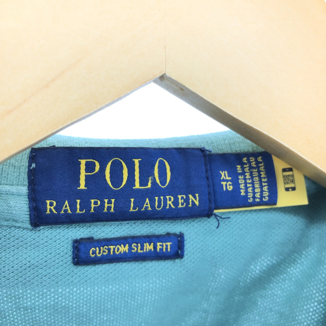 Ralph Lauren POLO RALPH LAUREN CUSTOM SLIM FIT short sleeve polo shirt men's XL equivalent /eaa466513