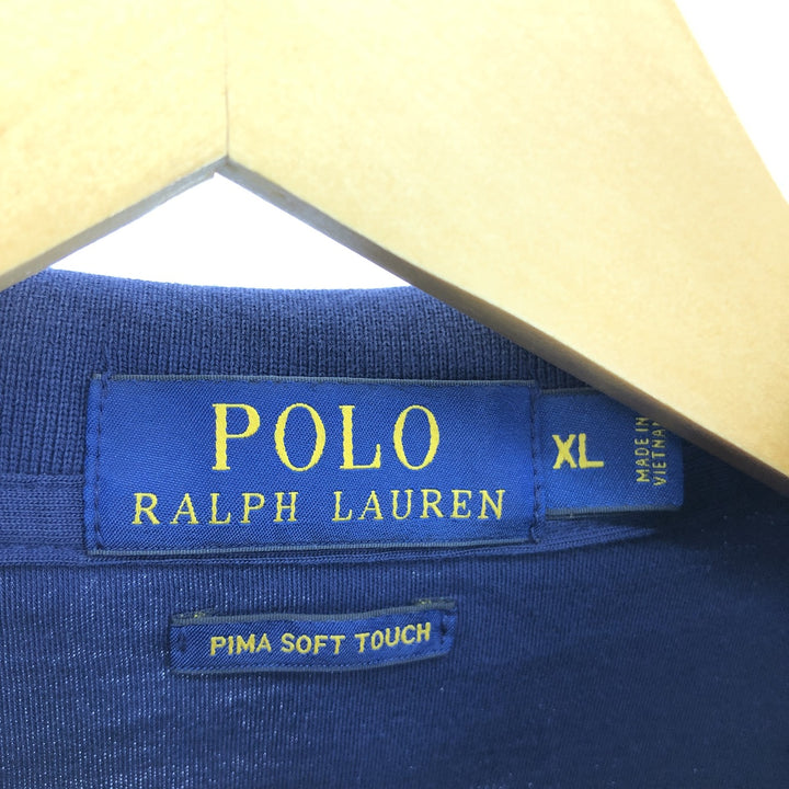 Ralph Lauren POLO RALPH LAUREN PIMA SOFT TOUCH short sleeve polo shirt men's XL equivalent /eaa466527