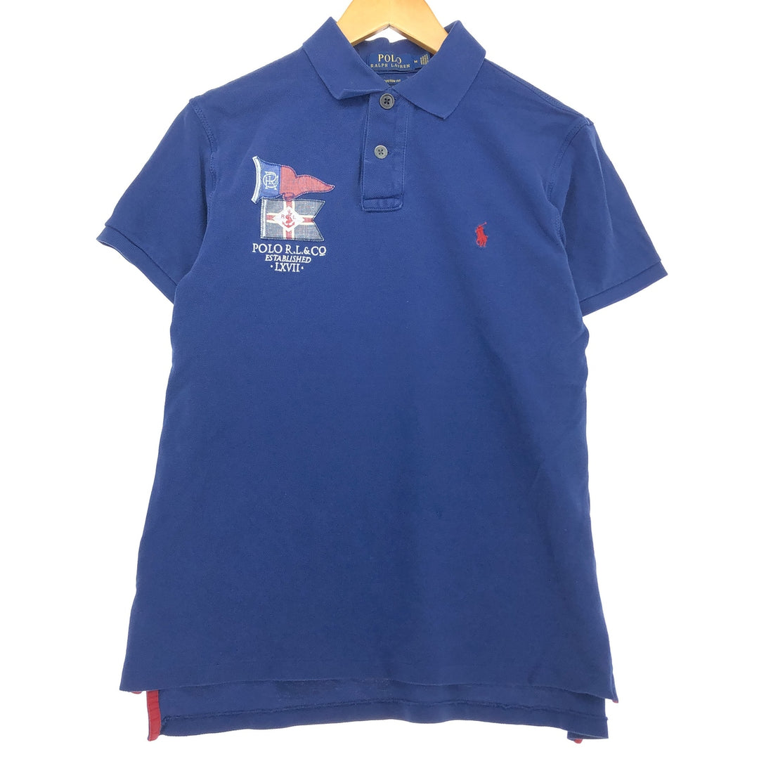 Ralph Lauren POLO RALPH LAUREN CUSTOM FIT short sleeve polo shirt men's M equivalent /eaa466532