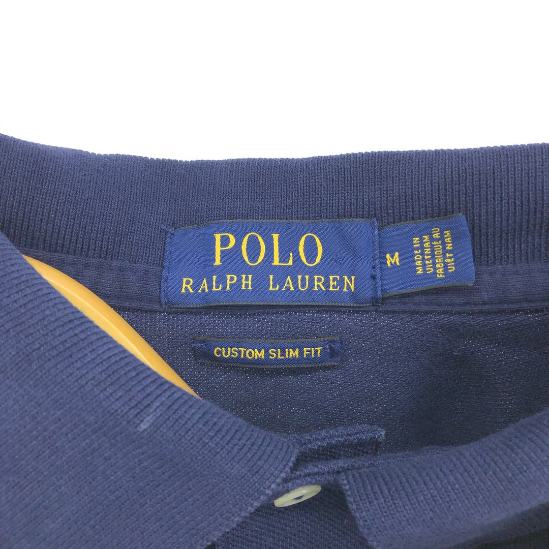 Ralph Lauren POLO RALPH LAUREN CUSTOM SLIM FIT short sleeve polo shirt men's M equivalent /eaa466543