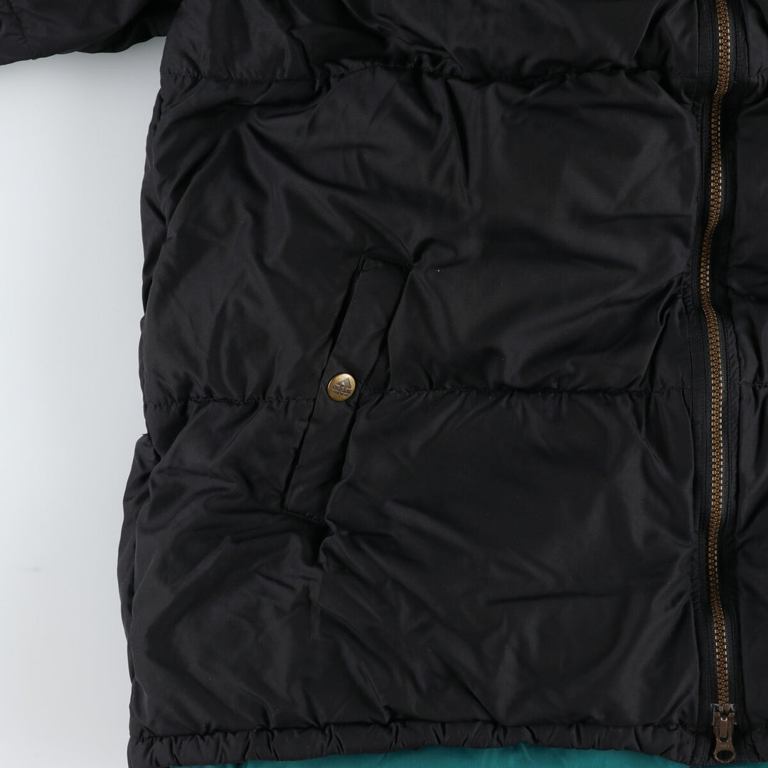 Vintage 90'S adidas EQUIPMENT down parka, men's size XL polyester black type Vintage Second Hand