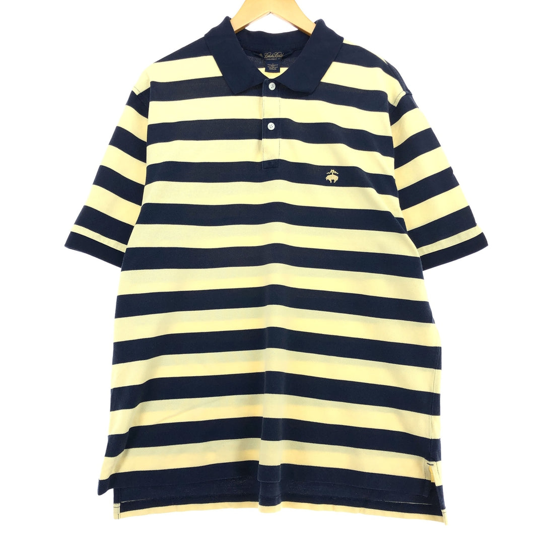 Brooks Brothers Short Sleeve Striped Polo Shirt Men's L /eaa466585