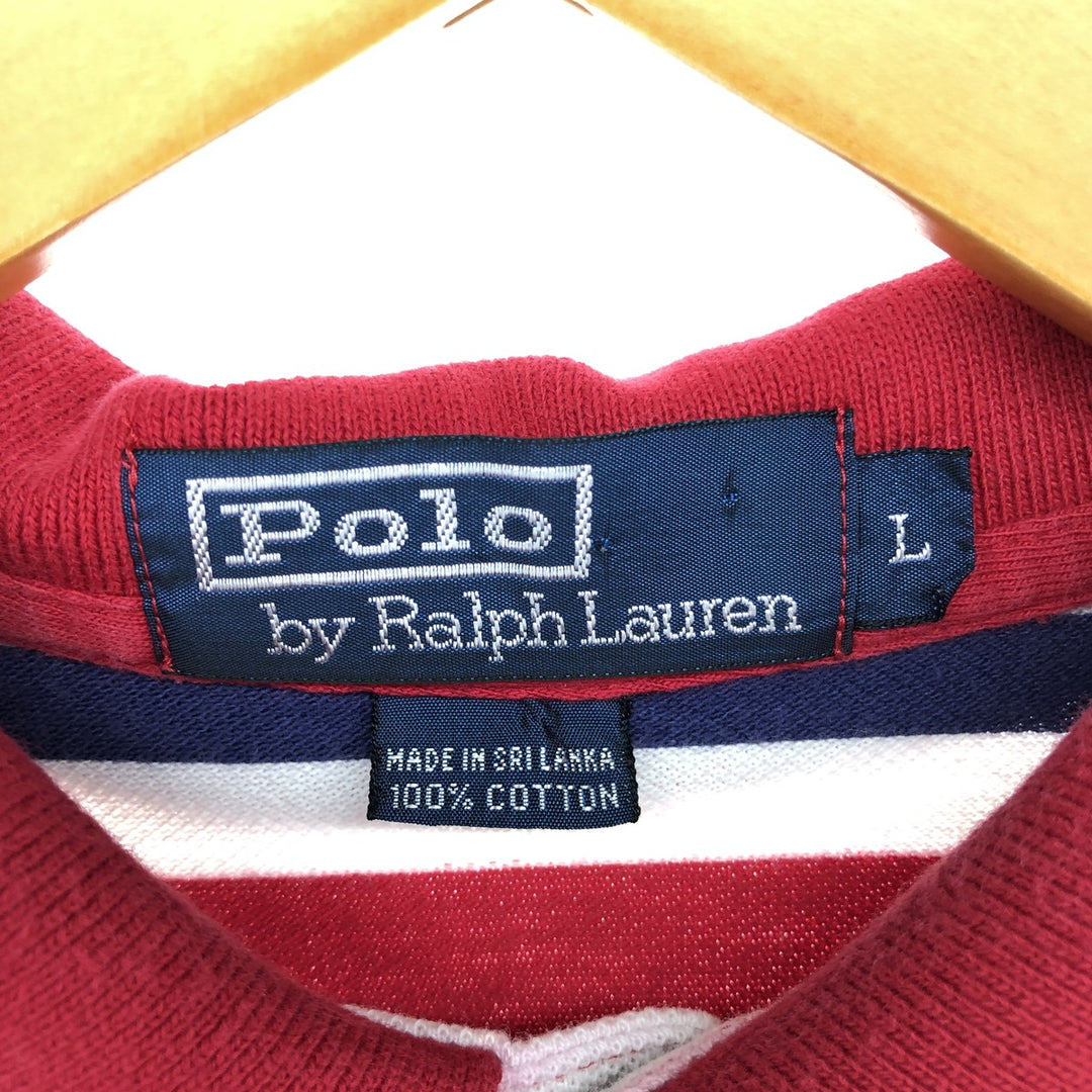 Ralph Lauren POLO by Ralph Lauren Multi-border short sleeve border polo shirt Men's L /eaa466587