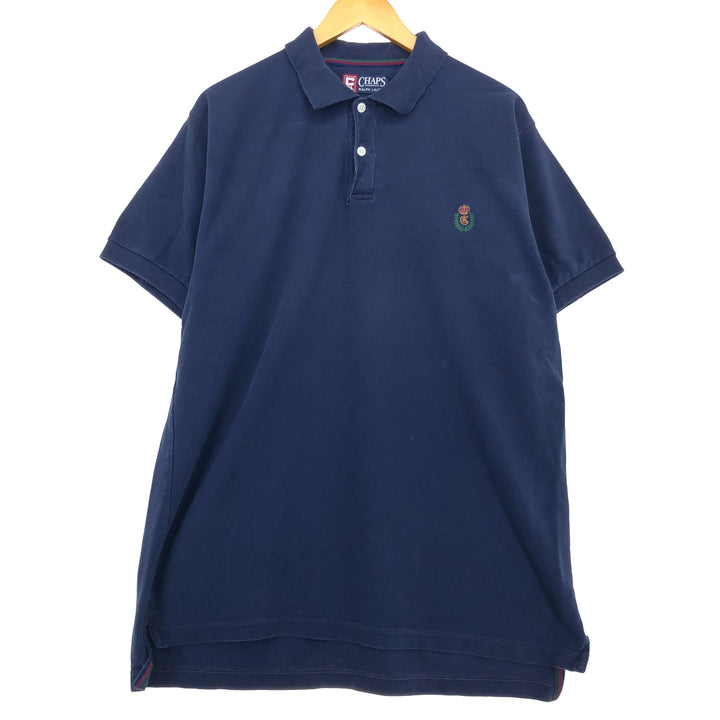 90'S Ralph Lauren CHAPS short sleeve polo shirt men's L vintage /eaa466594